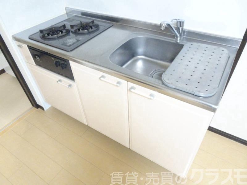 キッチン　２口コンロのシステムキッチン♪