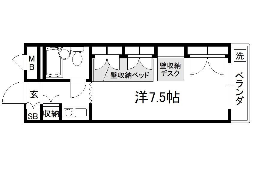 セレーネ田辺III-Aの間取り写真