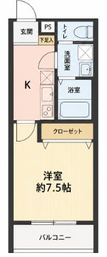ウェルスクエア千本下長者の間取り写真