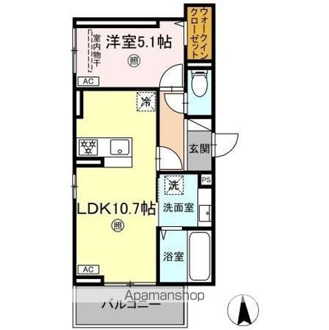 ＪＲ山陽本線 倉敷駅 徒歩15分 3階建 築2年の間取り写真