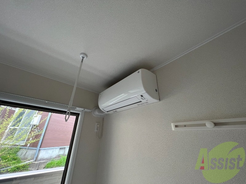 その他設備　エアコンを撮影しました。入居後すぐ使用可能です。