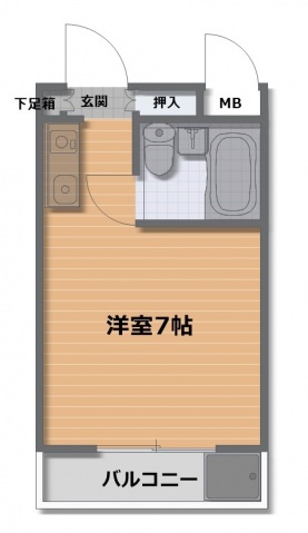 みささぎプチハイツの間取り写真