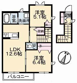 アローゼ B棟の間取り写真