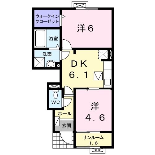 ベレッサDの間取り写真