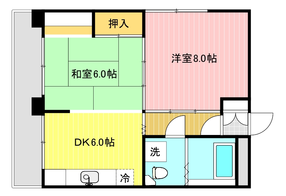 ガーベラ仙台の間取り写真