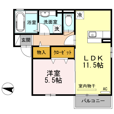 ＪＲ山陽本線 東福山駅 徒歩37分 2階建 築13年の間取り写真