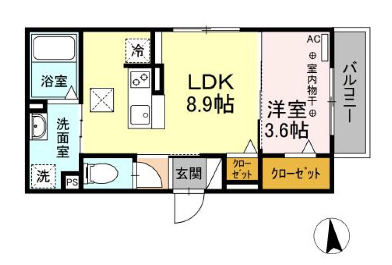 遠州鉄道 八幡駅 徒歩6分 3階建 築4年の間取り写真