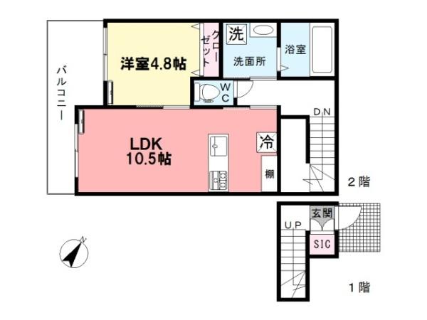 INOテラスの間取り写真