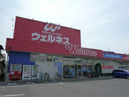 ドラックストア　ウェルネス角盤店（ドラッグストア）まで298m