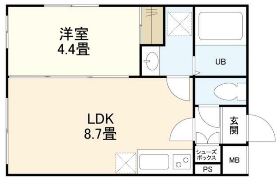 ＪＲ中央線 高円寺駅 徒歩8分 5階建 築7年の間取り写真