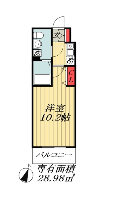 ＪＲ総武線 船橋駅 徒歩12分 3階建 築16年の間取り写真