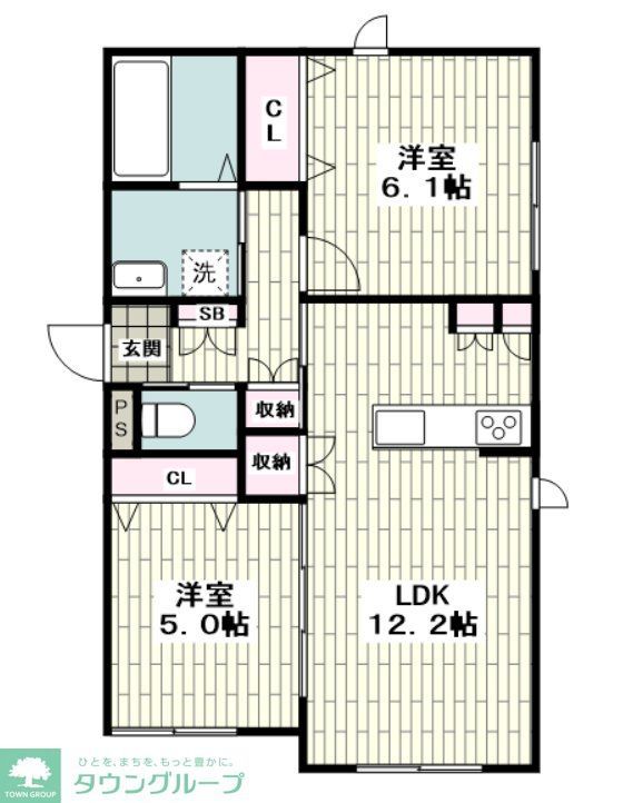 小田急江ノ島線 本鵠沼駅 徒歩15分 2階建 築8年の間取り写真