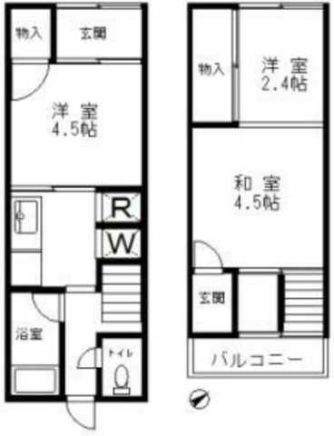 京島二丁目貸家の間取り写真