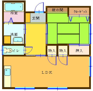 コーポ篠原の間取り