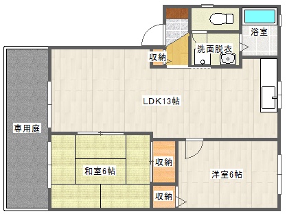 エクレール八枝Ａの間取り