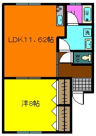 アビニョン福原の間取り