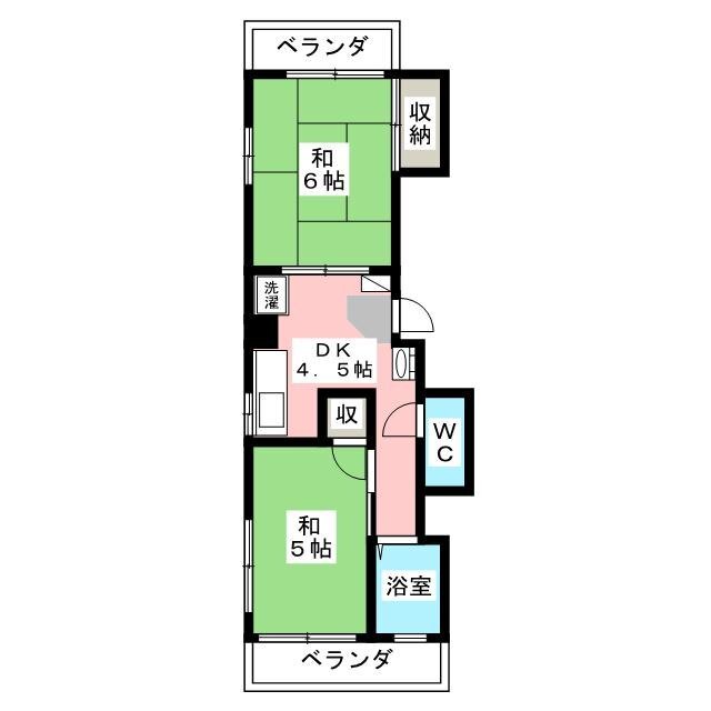 丸川ハイツの間取り