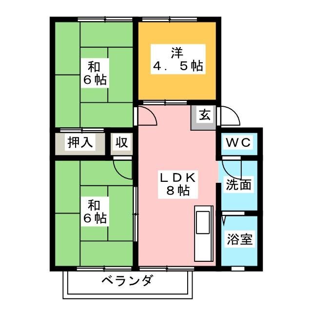 サンライズ服部　Ｃ棟の間取り