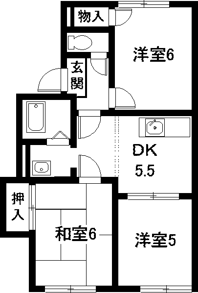 愛知県大府市追分町１（アパート）の賃貸物件の間取り