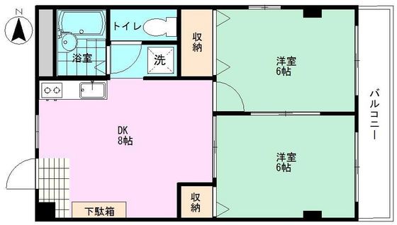 吉原山崎マンションの間取り