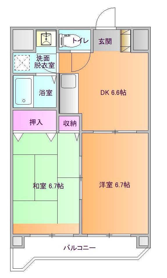 プロシードエンジュの間取り