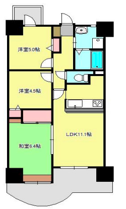 ベルレコルテ浜辺の間取り