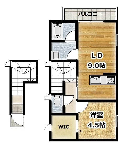 ルミウス大正IIの間取り