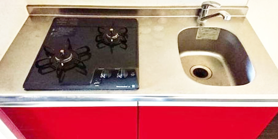 キッチン　★使いやすい二口コンロ、システムキッチン★