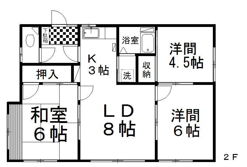 森ハウス（愛国西）の間取り