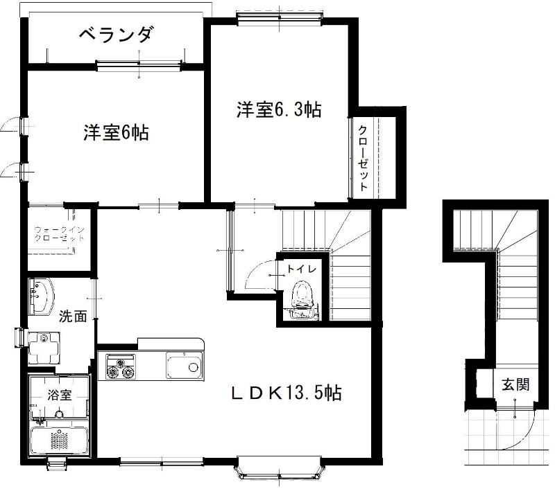 ヴィラコート和田2号地の間取り