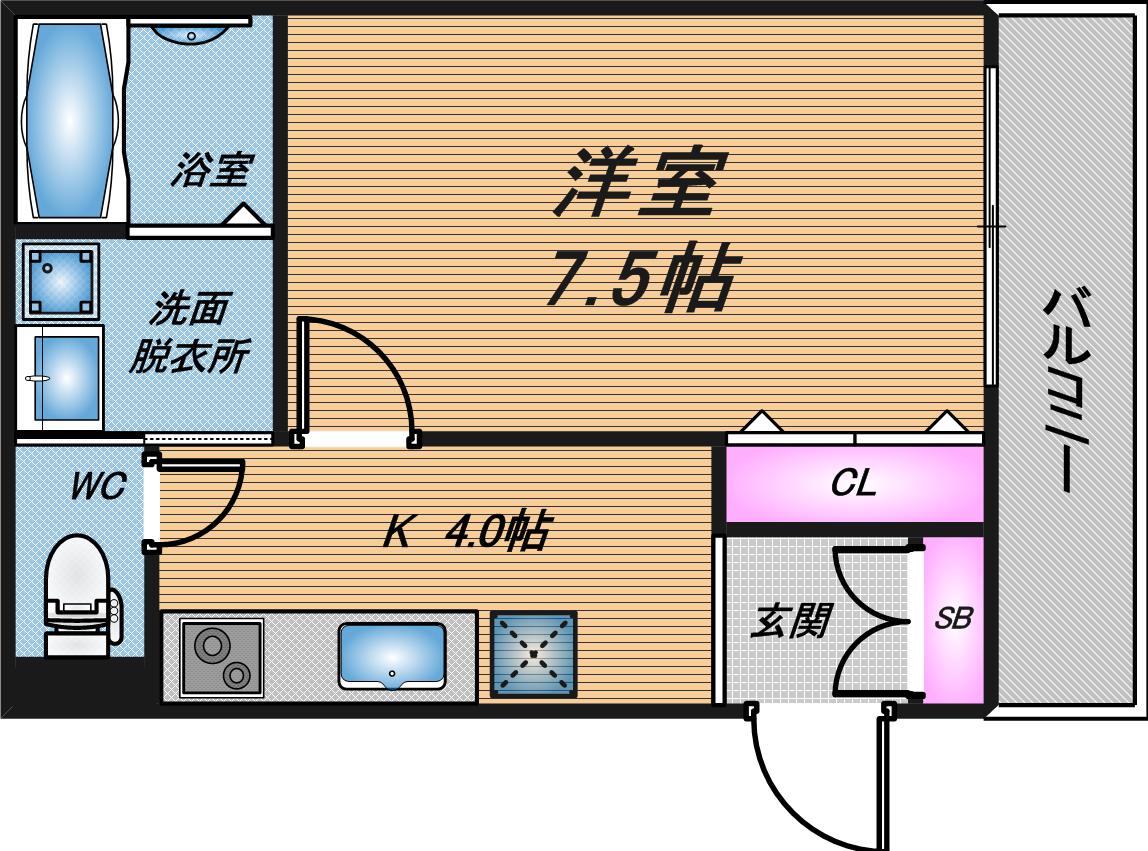 ラ・ルーチェ須磨本町の間取り