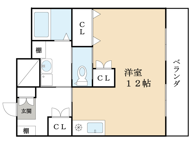 ブラッサム精華の間取り