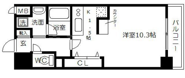 ブランクレール谷町の間取り