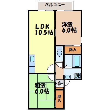 セジュール山口の間取り