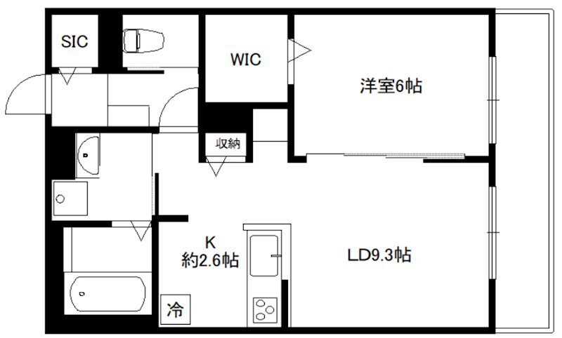 FELICE　七本松の間取り