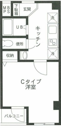 エスポワール町屋の間取り