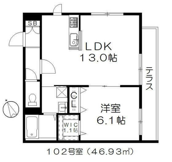 【ピュア・スカイの間取り】