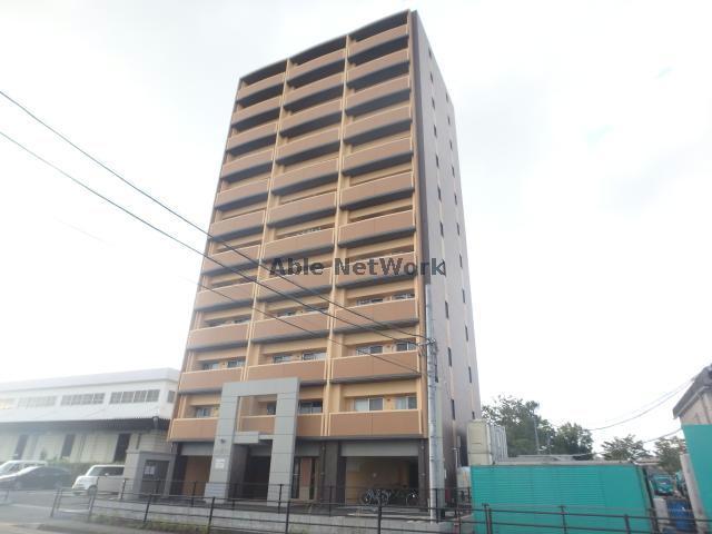 【熊本市南区田井島のマンションの建物外観】