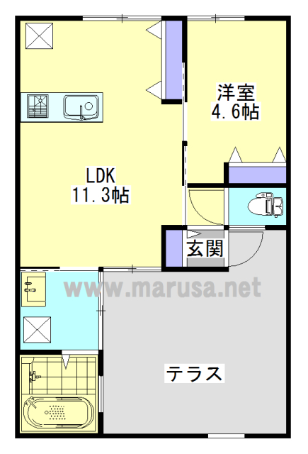 サンハートIの間取り