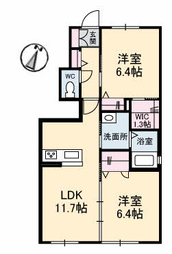 シャーメゾンみどり野 E棟の間取り