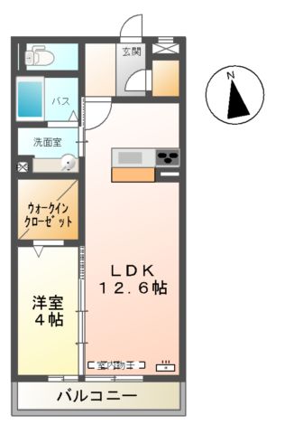 セジュール妙見の間取り