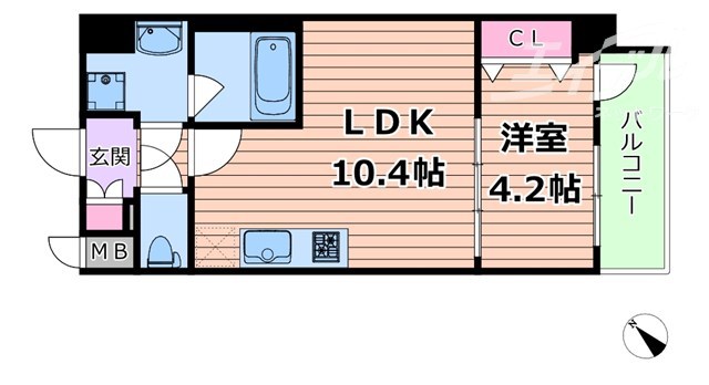 スプランディッド新大阪VIの間取り