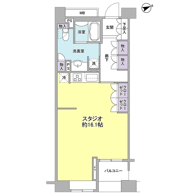 パークフラッツ銀座イーストの間取り