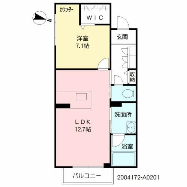 シャーメゾン鶴崎の間取り