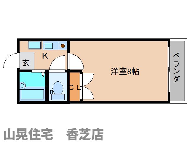 香芝市上中のマンションの間取り