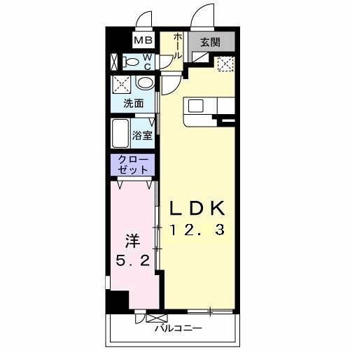 【八王子市南大沢のマンションの間取り】