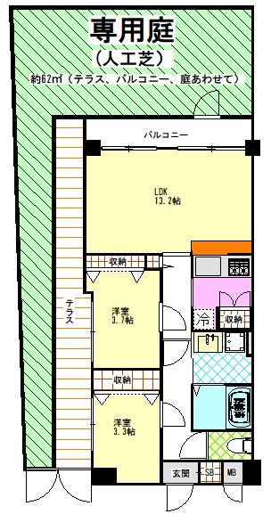 セザール第三赤塚公園の間取り