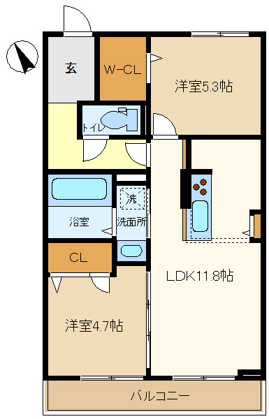 【ル・アモント　Le　Amontの間取り】