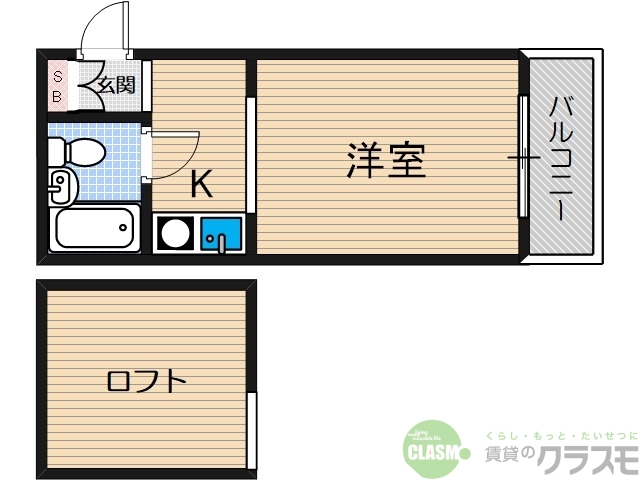 摂津市香露園のマンションの間取り