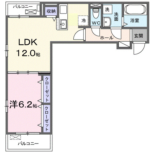 さいたま市見沼区深作のアパートの間取り